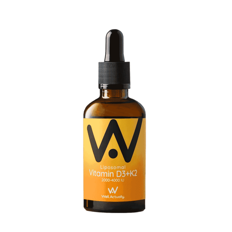 Well.Actually. HA Liposomal D3+K2 2000-4000IU Orange & Mango Flavour 60ml