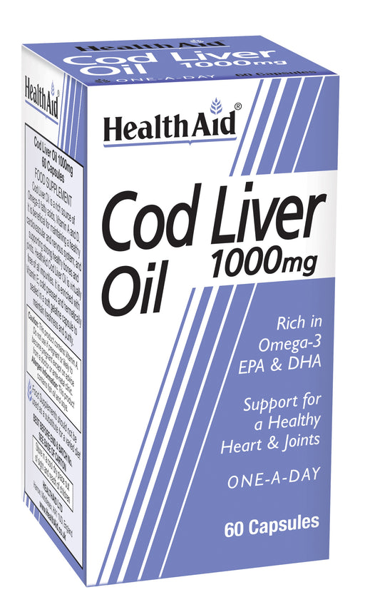 Health Aid Cod Liver Oil 1000mg  60's - Dennis the Chemist