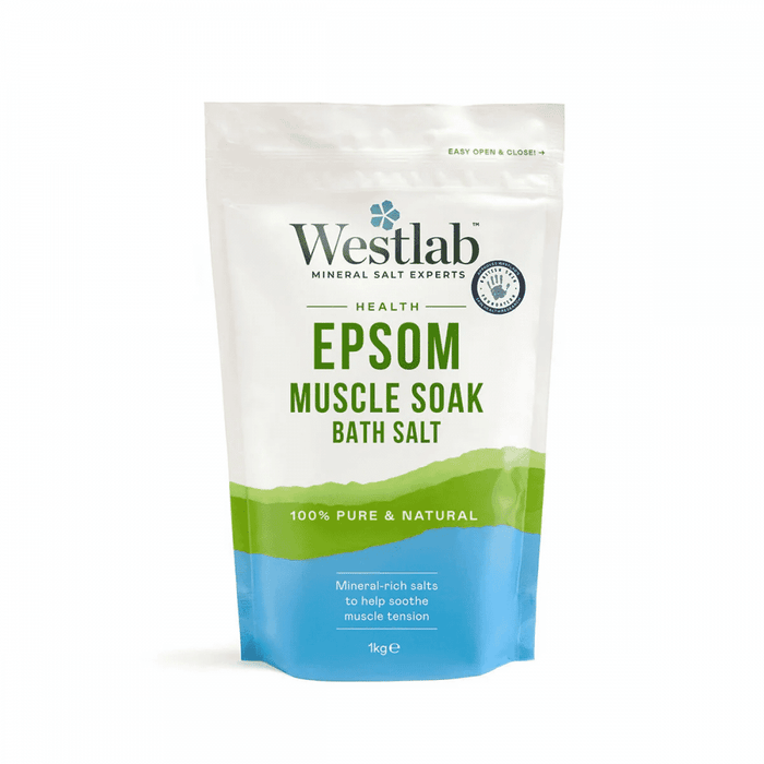 Westlab Health Epsom Muscle Soak Bath Salt 1kg