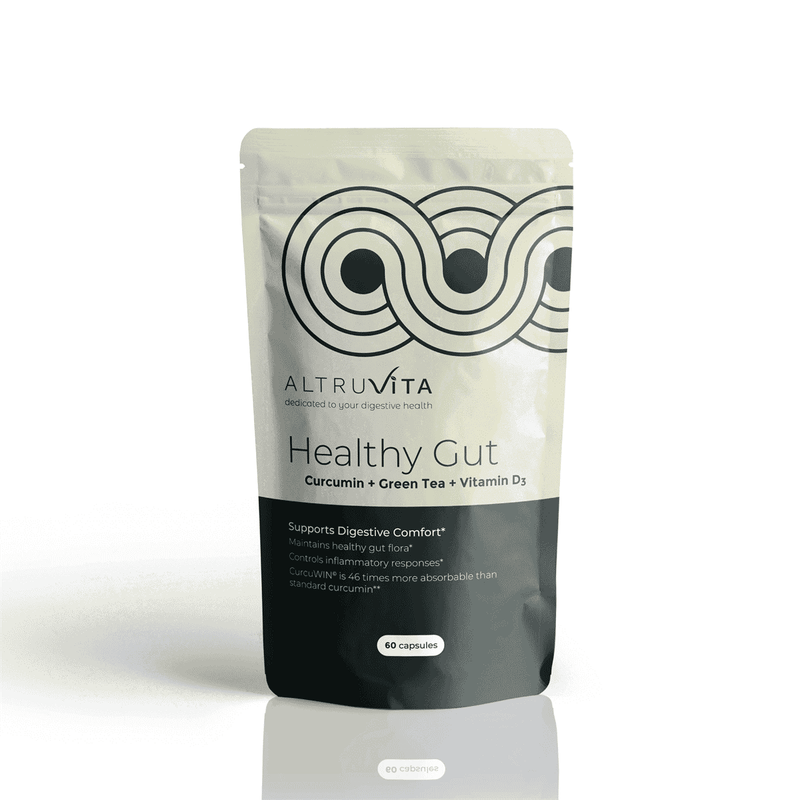 Altruvita Healthy Gut Curcumin + Green Tea + Vitamin D3 60s