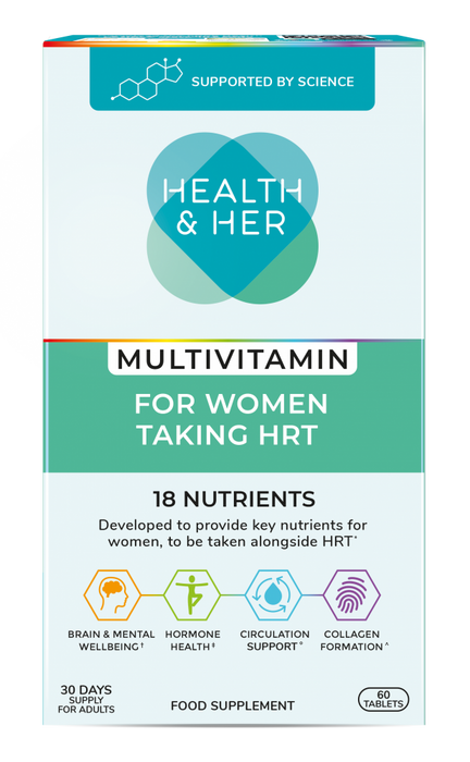 Health & Her Multivitamin for Women Taking HRT 60s - Dennis the Chemist
