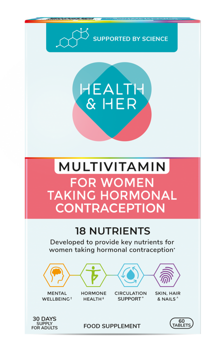 Health & Her Multivitamin for Women Taking Hormonal Contraception 60s - Dennis the Chemist