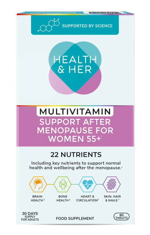 Health & Her Multivitamin Support After Menopause for Women 55+ 60s - Dennis the Chemist