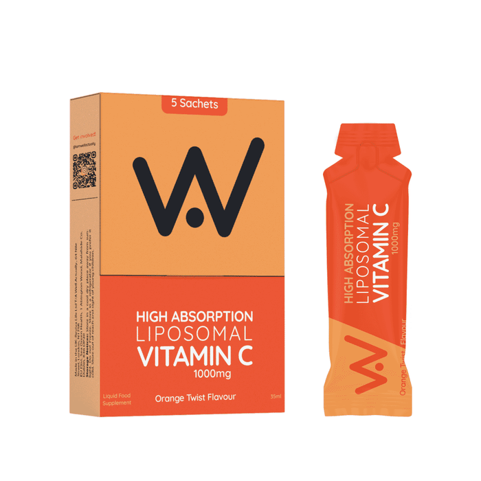 Well.Actually. High Absorption Liposomal Vitamin C 1000mg Orange Twist Flavour 5 Sachets