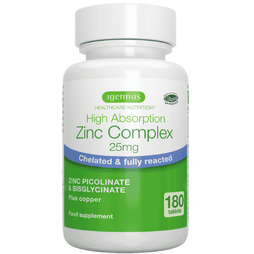 Igennus High Absorption Zinc Complex 25mg 180s