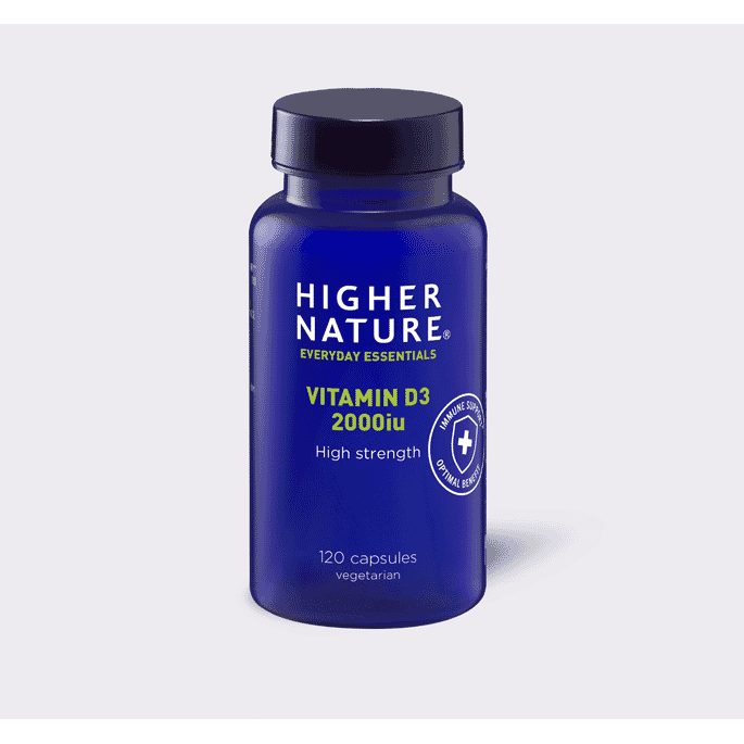 Higher Nature High Strength Vitamin D3 2000iu 120s