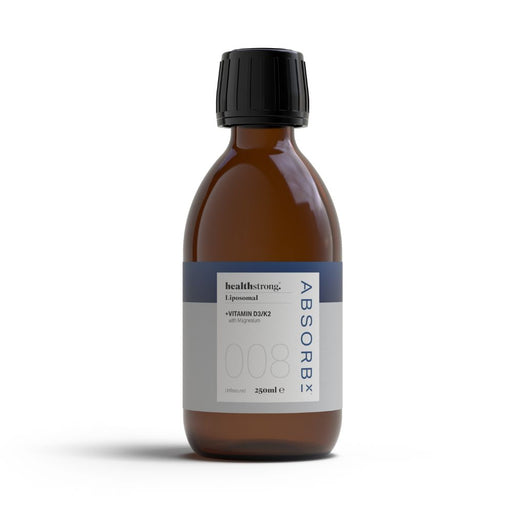 Healthstrong Liposomal Vitamin D3/K2 with Magnesium (AbsorbX008) 250ml - Dennis the Chemist