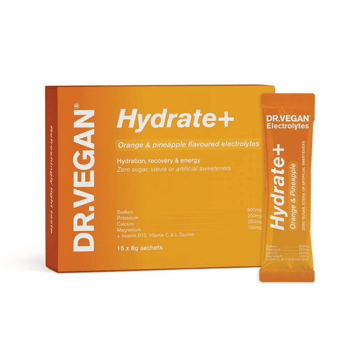 DR VEGAN Hydrate+ Orange & Pineapple 15x8g Sachets
