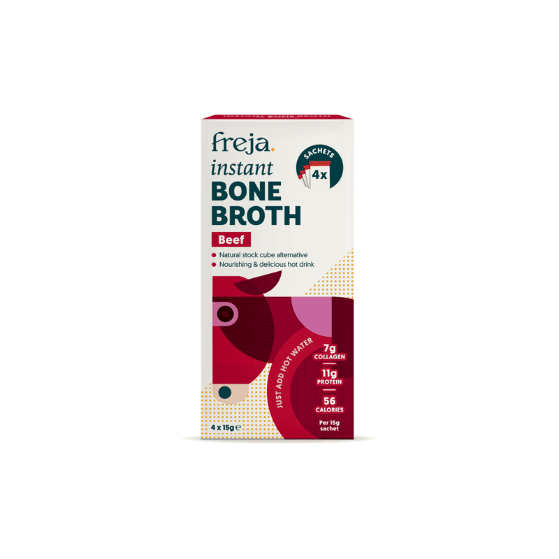 Freja Instant Bone Broth Beef 4x15g