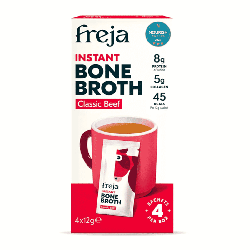 Freja Instant Bone Broth - Classic Beef 4x12g sachets