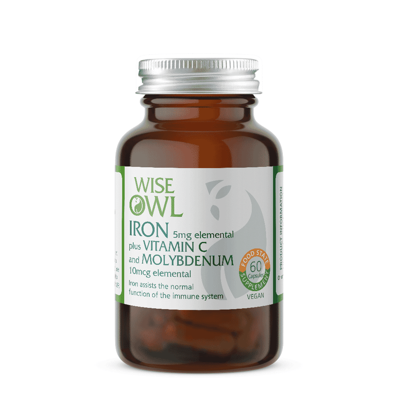 Wise Owl Iron, plus Vitamin C and Molybdenum 60s