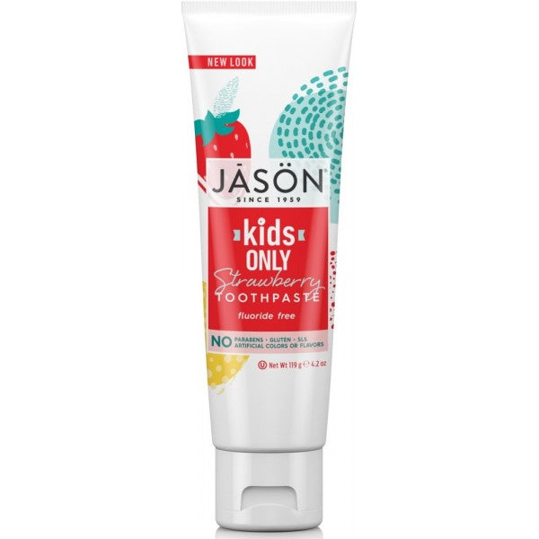Jason Kids Only Strawberry Toothpaste (Fluoride Free) 119g