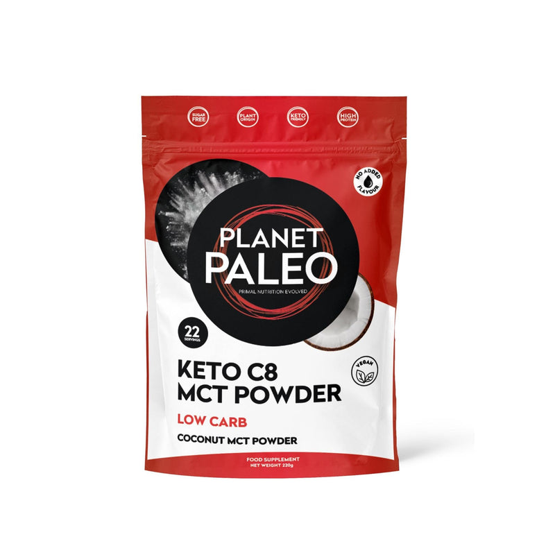 Planet Paleo Keto C8 MCT Powder Low Carb 220g