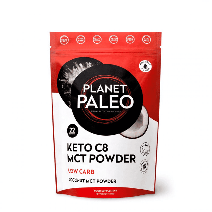 Planet Paleo Keto C8 MCT Powder Low Carb 220g