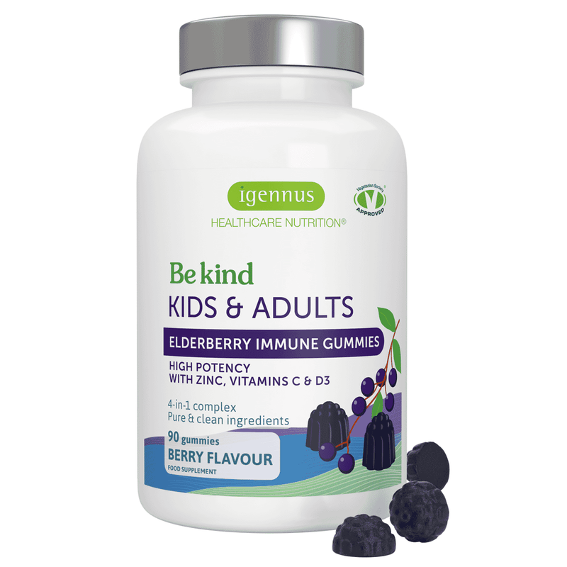 Igennus Kids & Adults Elderberry Immune Gummies 90s