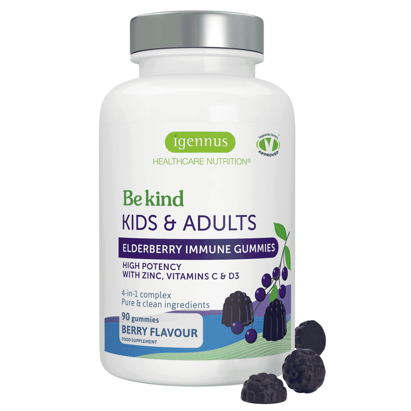 Igennus Kids & Adults Elderberry Immune Gummies 90s