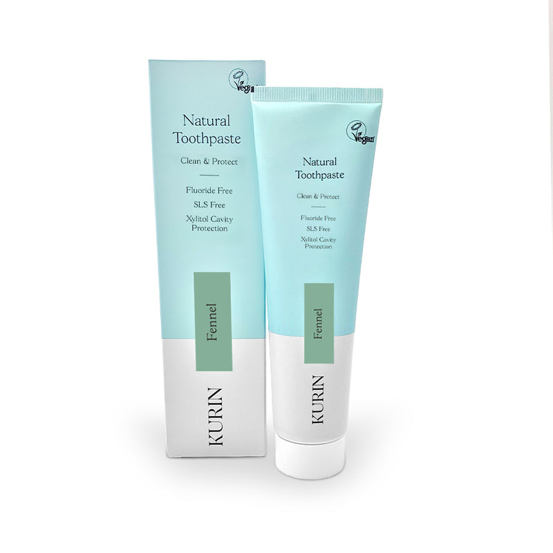 Kurin Natural Toothpaste Clean & Protect Fluoride Free Fennel 100ml - Dennis the Chemist