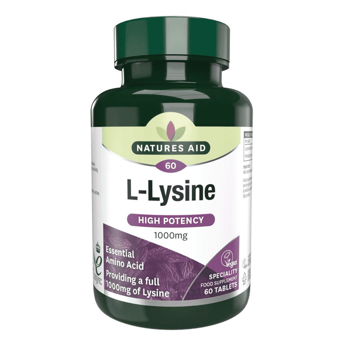 Natures Aid L-Lysine (High Potency) 1000mg 60s - Dennis the Chemist