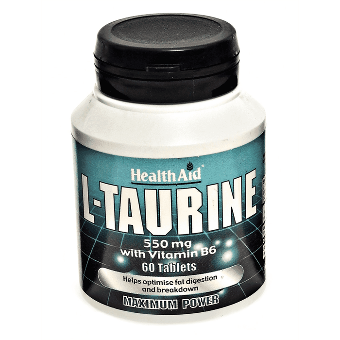 Health Aid L-Taurine 550mg with Vitamin B6   60s