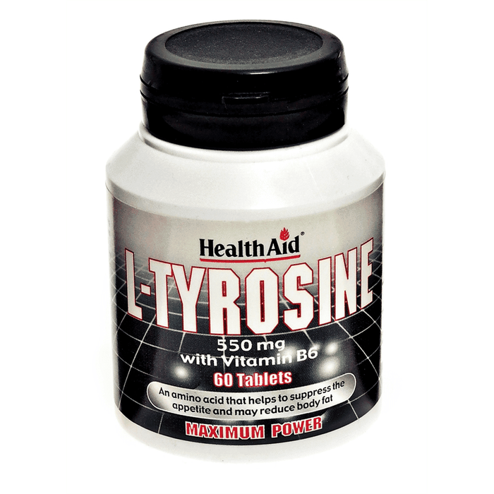 Health Aid L-Tyrosine & Vitamin B6 550mg 60s