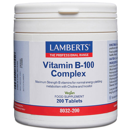 Lamberts Vitamin B-100 Complex 200's - Dennis the Chemist