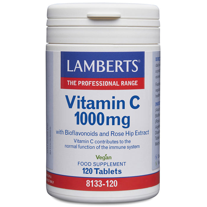 Lamberts Vitamin C 1000mg with Bioflavonoids and Rose Hip Extract 120's - Dennis the Chemist