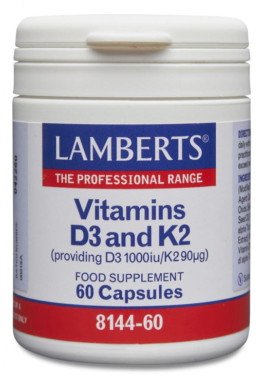 Lamberts Vitamins D3 and K2 60's - Dennis the Chemist