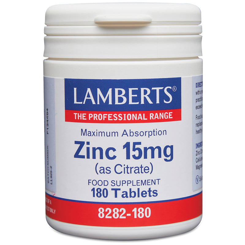 Lamberts Zinc 15mg (as Citrate) 180's - Dennis the Chemist