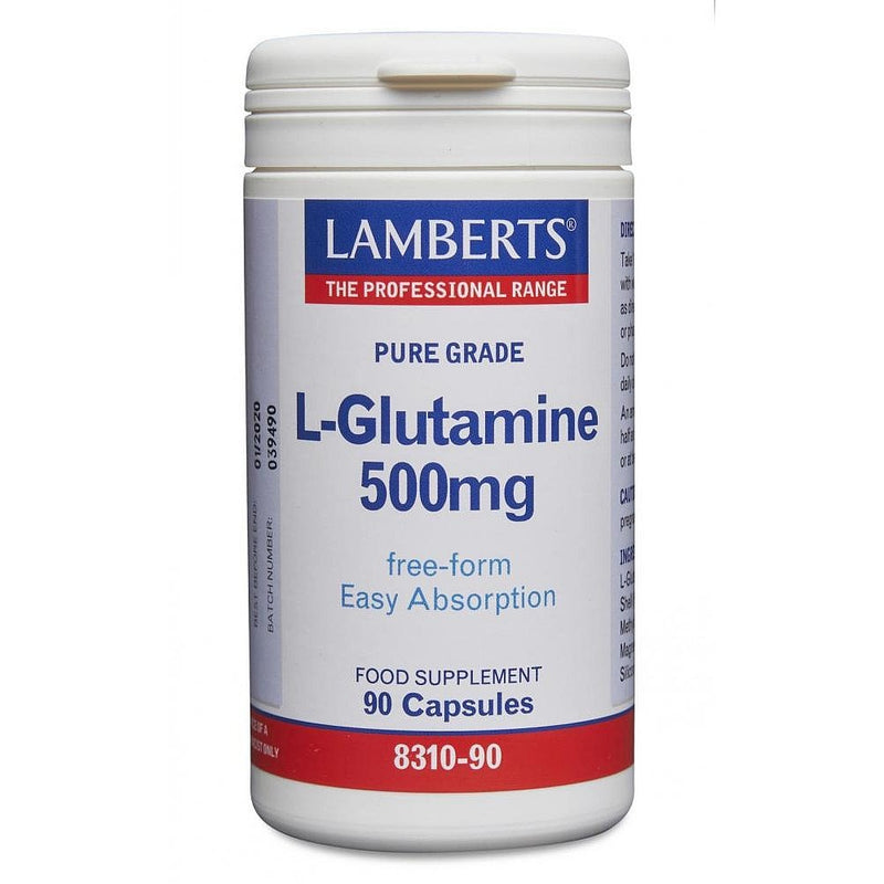 Lamberts L-Glutamine 500mg 90's - Dennis the Chemist