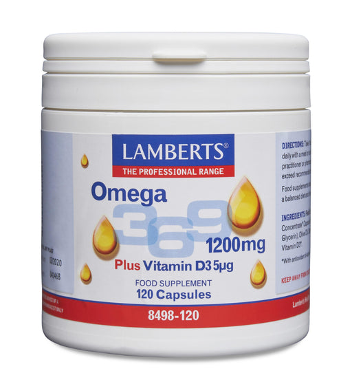 Lamberts Omega 3,6,9 1200mg 120's - Dennis the Chemist