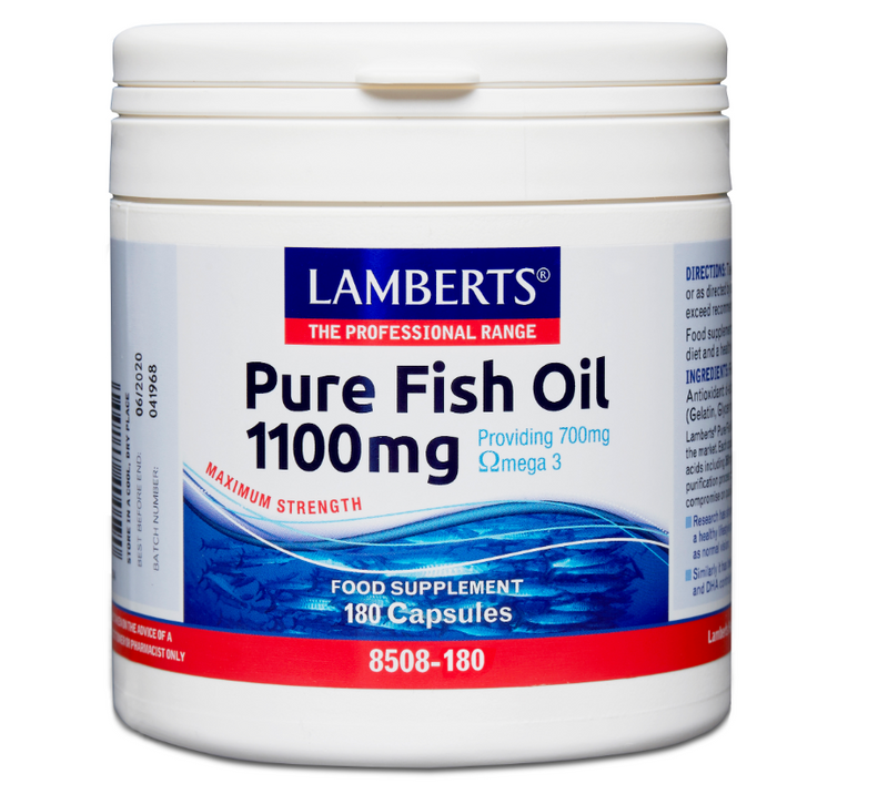 Lamberts Pure Fish Oil 1100mg 180's - Dennis the Chemist