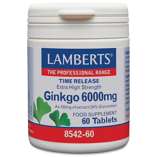 Lamberts Ginkgo 6000mg 60's - Dennis the Chemist