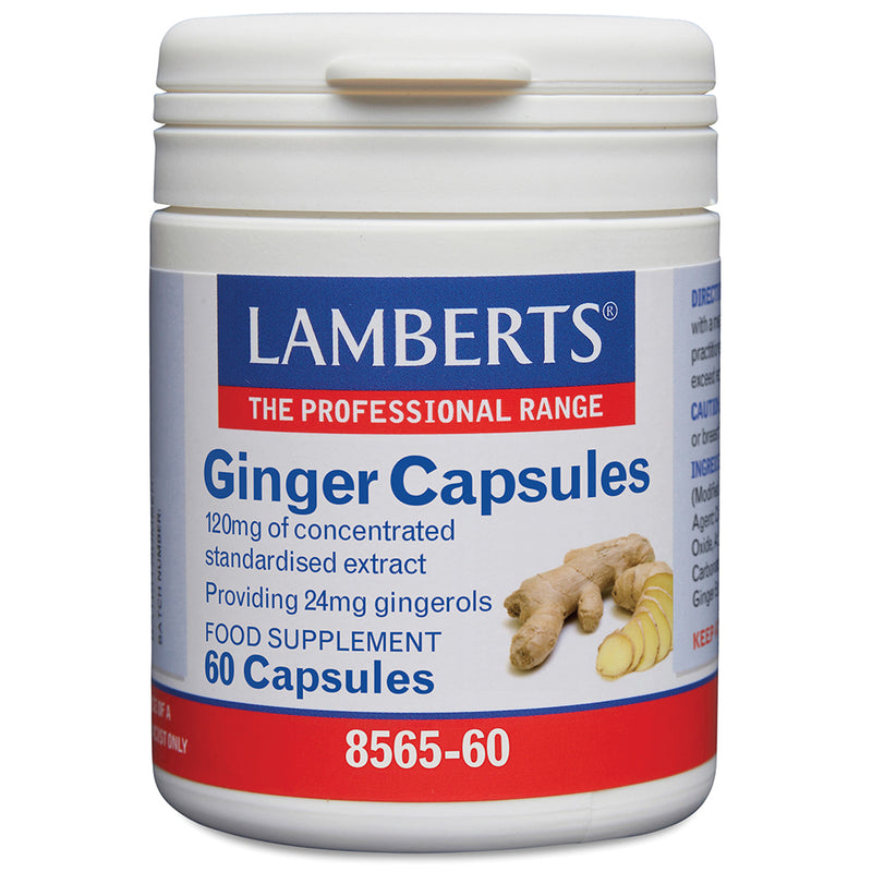 Lamberts Ginger Capsules 60's - Dennis the Chemist