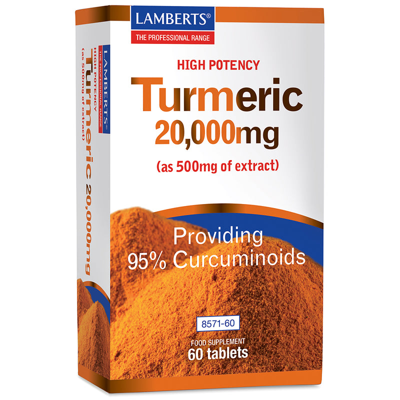 Lamberts Turmeric 20,000mg 60's (BOX) - Dennis the Chemist