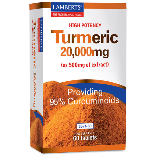 Lamberts Turmeric 20,000mg 60's (BOX) - Dennis the Chemist