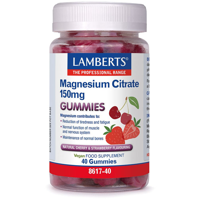 Lamberts Magnesium Citrate 150mg Gummies 40s - Dennis the Chemist