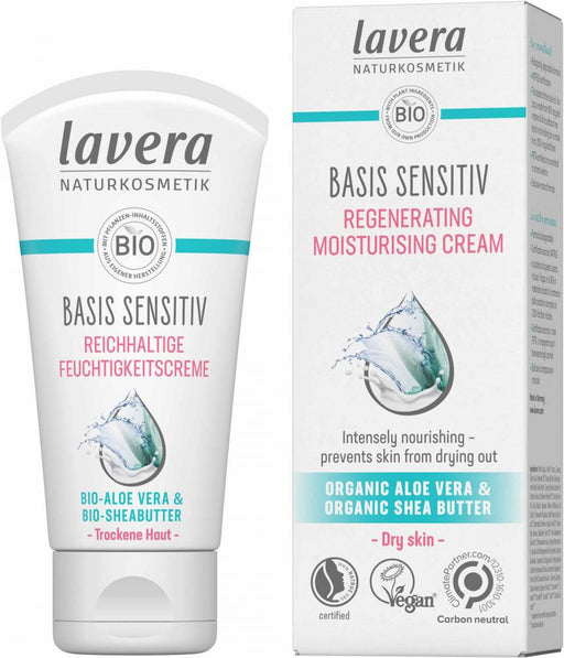 Lavera Basis Sensitiv Regenerating Moisturising Cream 50ml - Dennis the Chemist