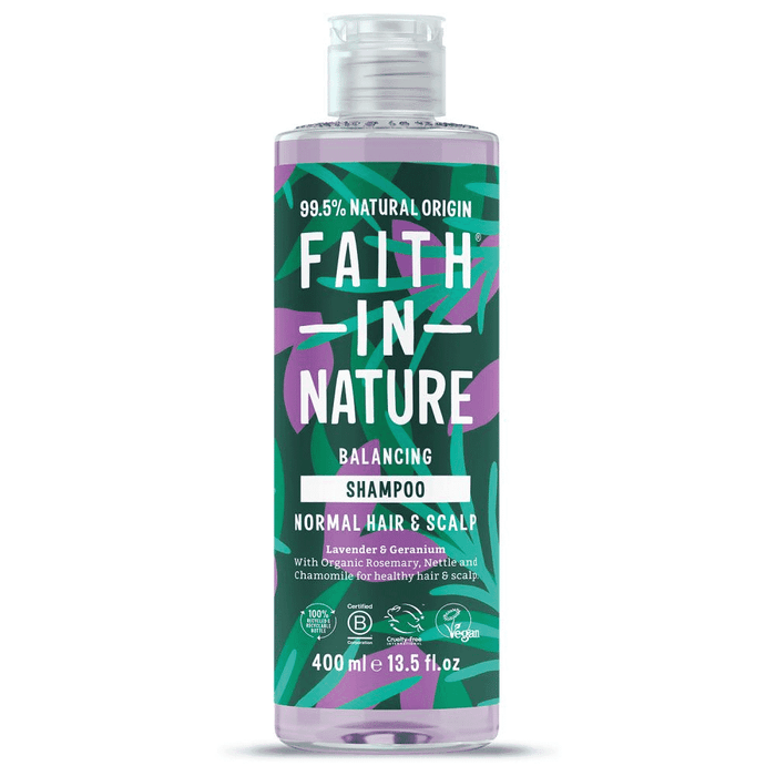 Faith In Nature Lavender & Geranium Shampoo Normal Hair & Scalp (Balancing) 400ml