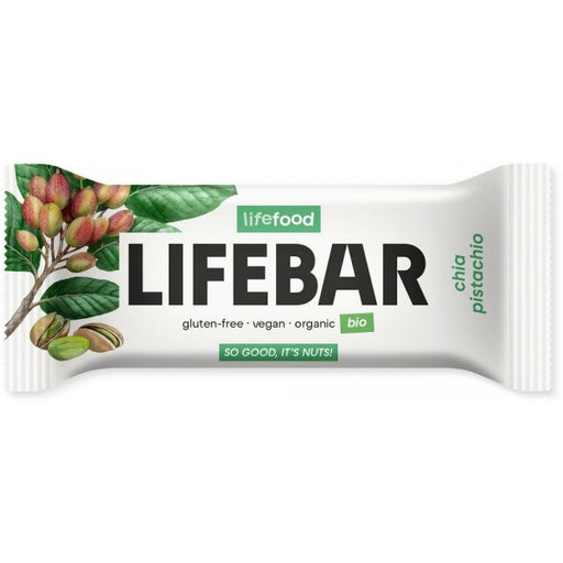 Lifefood Lifebar Chia Pistachio 40g SINGLE - Dennis the Chemist