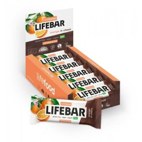 Lifefood Lifebar Orange in Choco 15x40g CASE - Dennis the Chemist