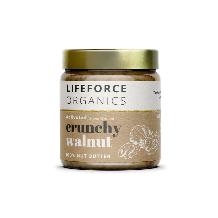 Lifeforce Organics Activated Crunchy Walnut Butter 220g SINGLE
