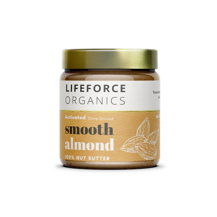 Lifeforce Organics Activated Smooth Almond Nut Butter 220g SINGLE