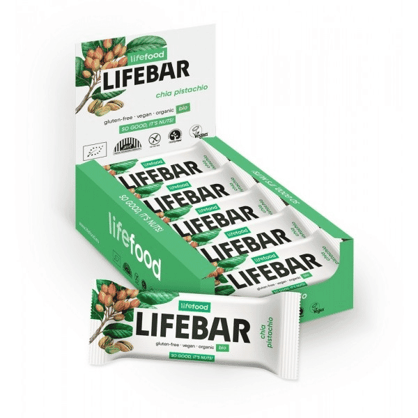 Lifefood Lifebar Chia Pistachio 15x40g CASE