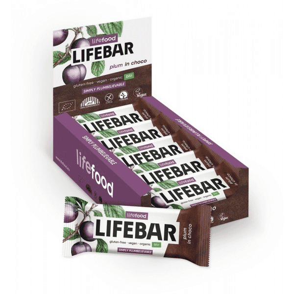 Lifefood Lifebar Plum in Choco 15x40g CASE
