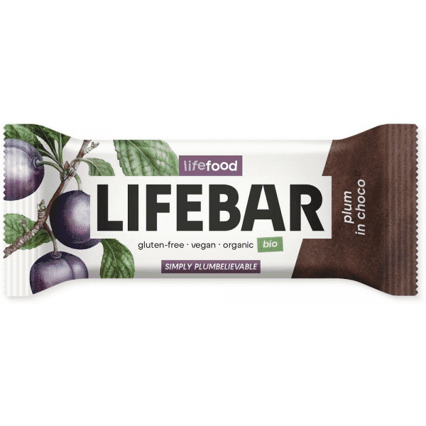 Lifefood Lifebar Plum in Choco 40g SINGLE