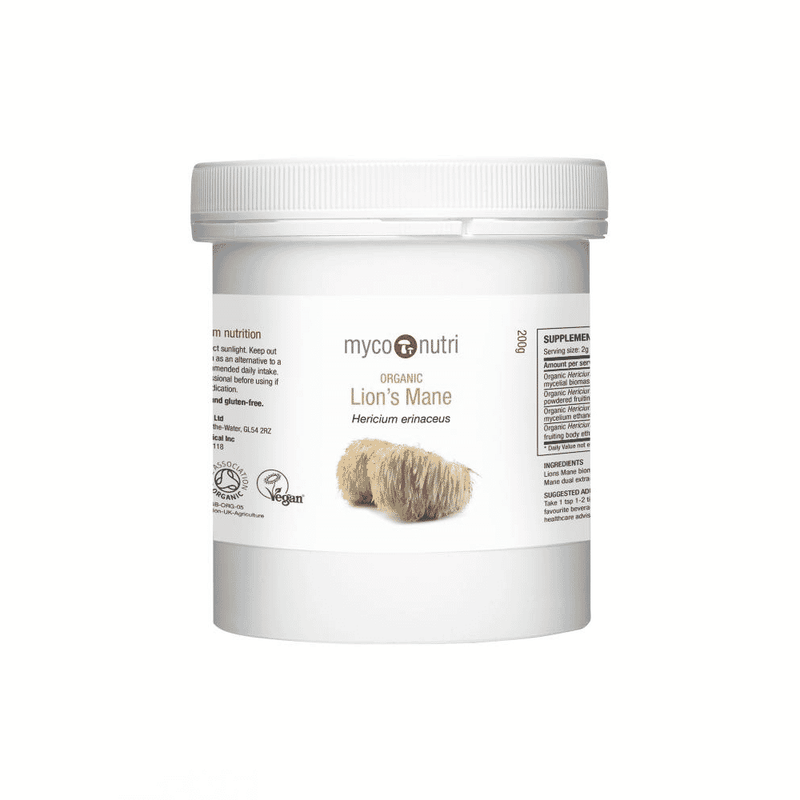MycoNutri Lion's Mane (Organic) Powder 200g - Dennis the Chemist