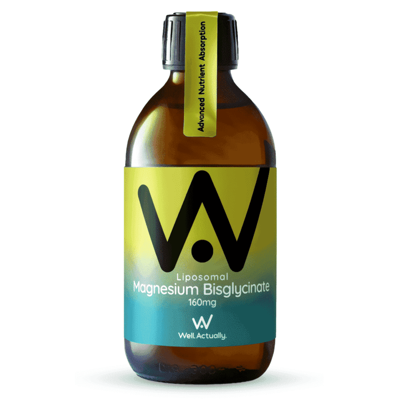 Well.Actually. Liposomal Magnesium Glycinate Apple Twist Flavour 250ml