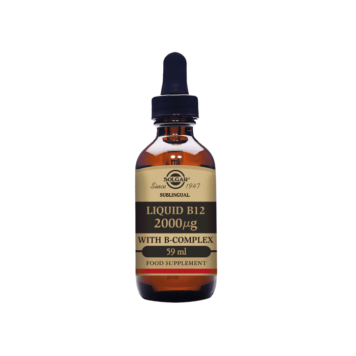 Solgar Liquid B12 2000ug with B Complex (Sublingual) 59ml