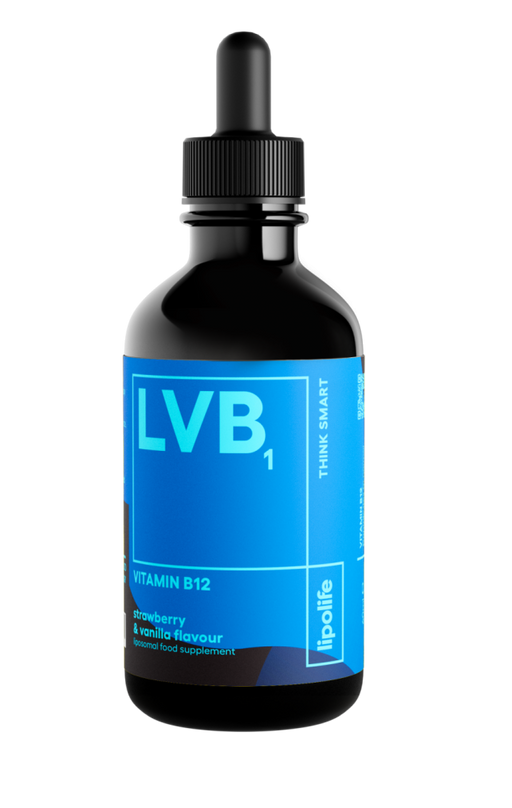 Lipolife LVB1 Vitamin B12 Strawberry & Vanilla Flavour 60ml (Liposomal) - Dennis the Chemist