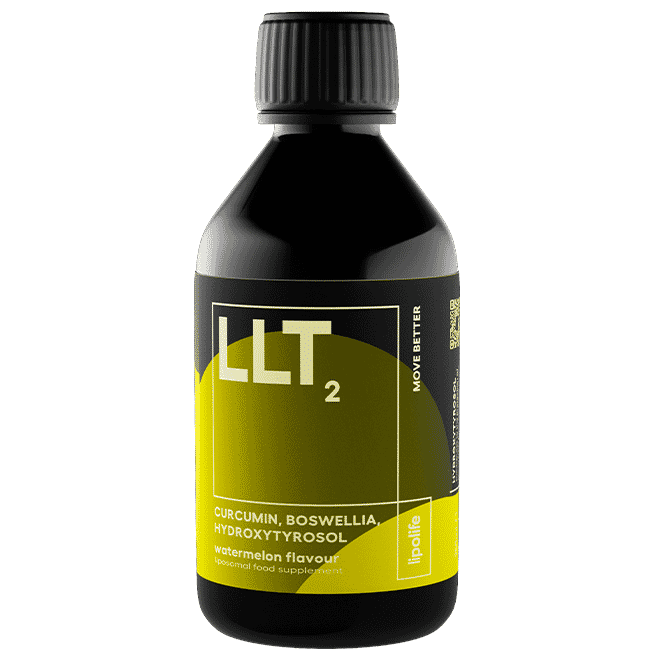 Lipolife LLT2 Curcumin, Boswellia, Hydroxytyrosol Watermelon Flavour 240ml (Liposomal)